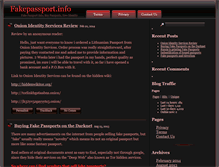 Tablet Screenshot of fakepassport.info
